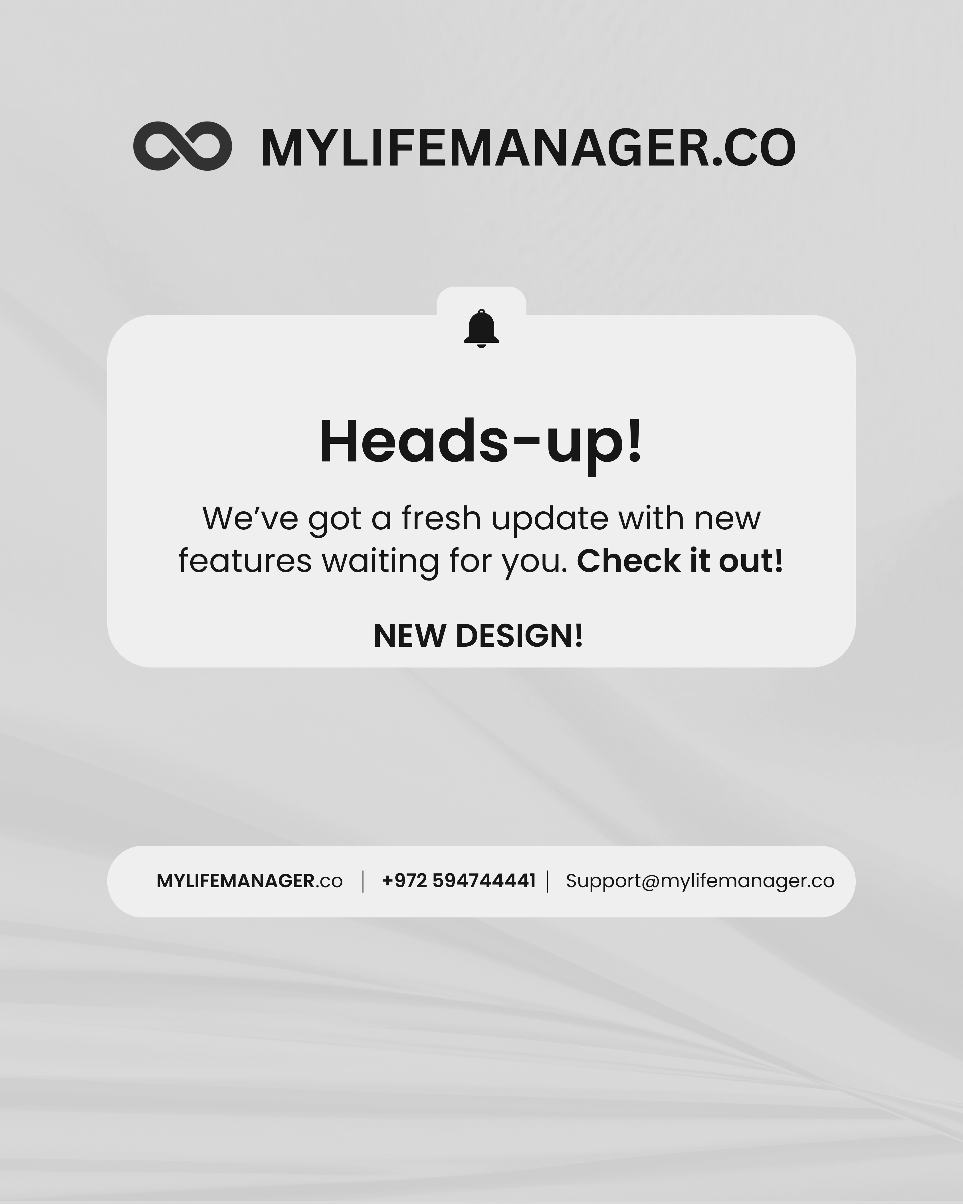 MyLifeManager life management dashboard showing tasks, habits, goals and finance tracking in one organized interface